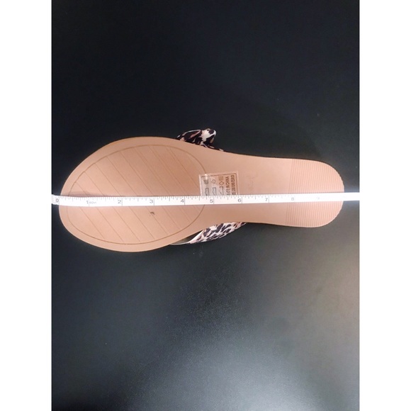 Leopard Print Slide Sandals with Bow - Picture 4 of 6